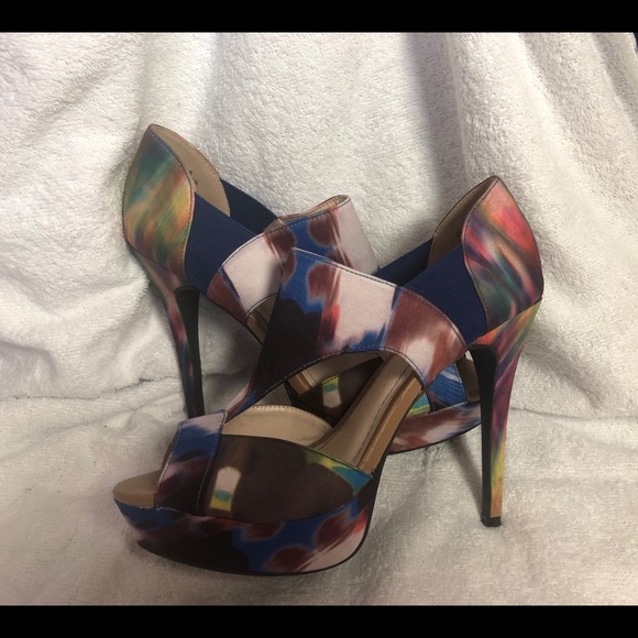 Multicolor heel sandals Anne Michelle Assassin 8 - Picture 1 of 8
